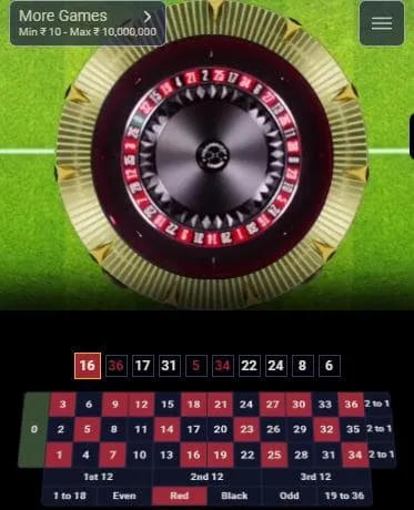 roulette inside bets