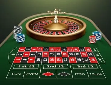 Roulette table