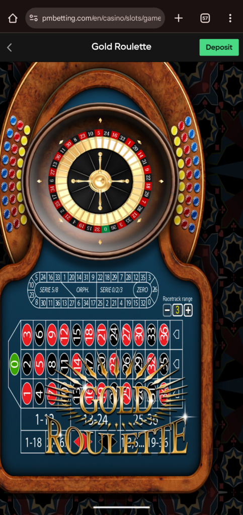 Play Gold Roulette 